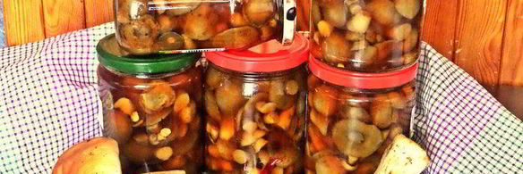 грибы в маринаде