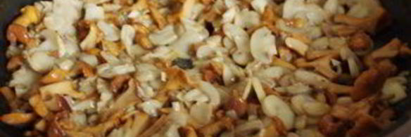 грибы в сливочной заливке