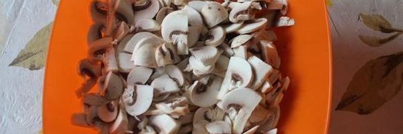 грибы в сметанном соусе