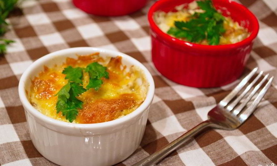 Рецепт грибов, запеченных с сыром