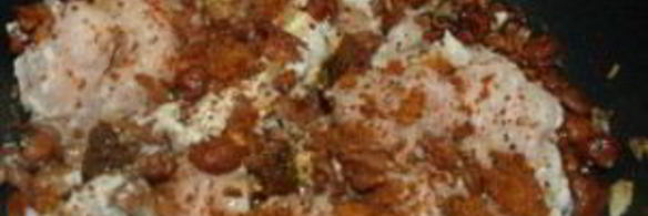 лисички, запеченные в сметане с картофелем