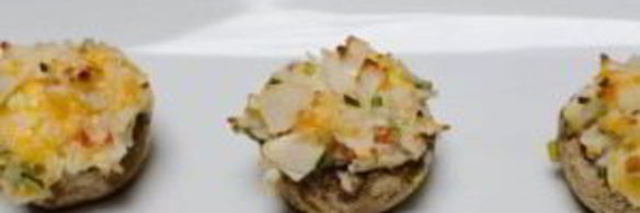 шампиньоны фаршированные крабовыми палочками