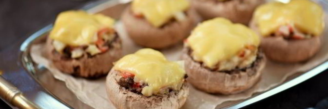 Шампиньоны, фаршированные Снежным крабом