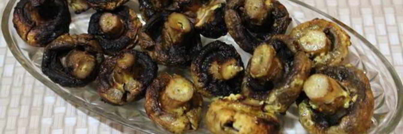 Шампиньоны на мангале