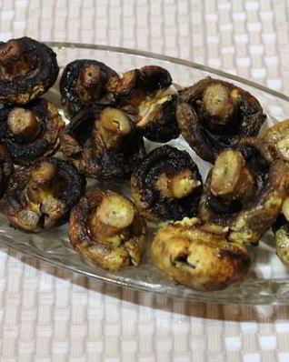 Шампиньоны на мангале