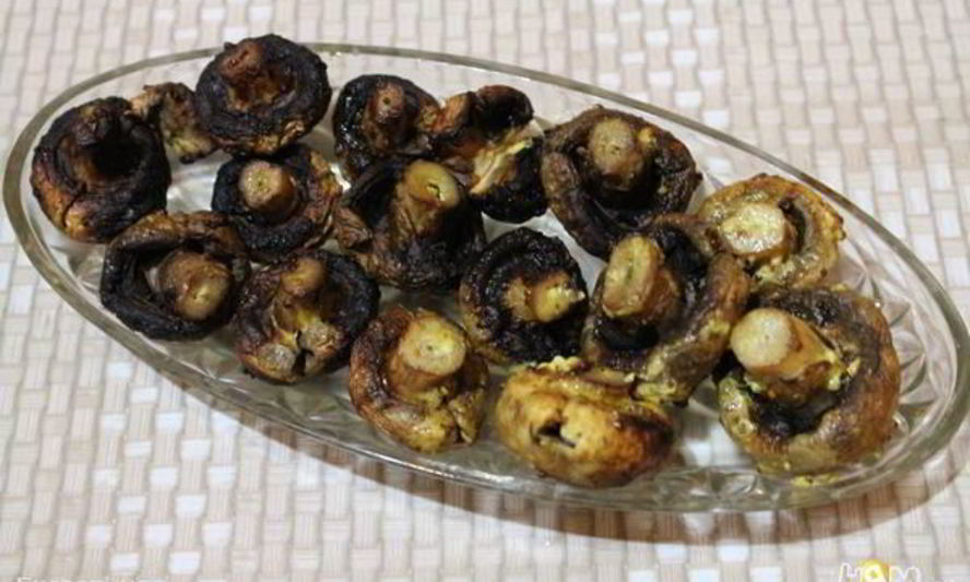 Рецепт шампиньонов на мангале