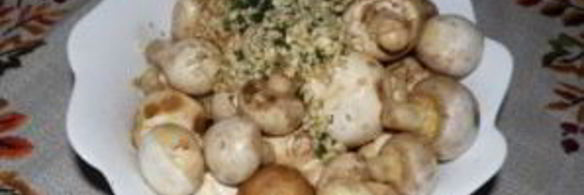 шампиньоны на шампурах