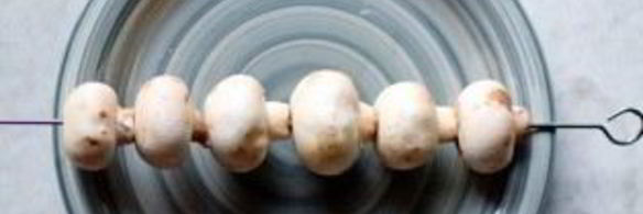 шампиньоны на углях