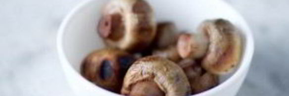 шампиньоны на углях