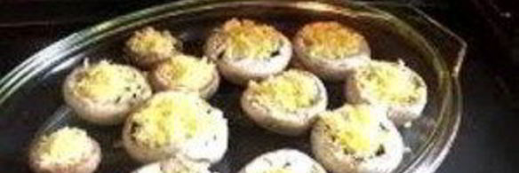 шампиньоны с сыром и чесноком в духовке