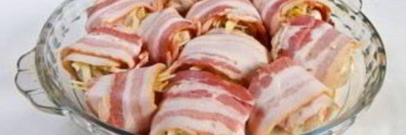 шампиньоны в беконе в духовке