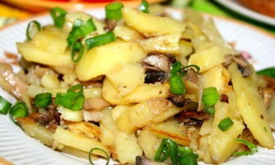 Рецепт сморчков, жареных с картошкой