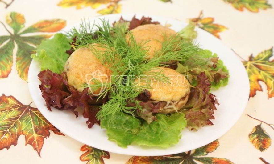 Рецепт запеченных шампиньонов