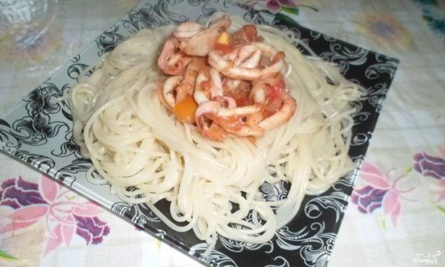 Рецепт гуляша из кальмаров