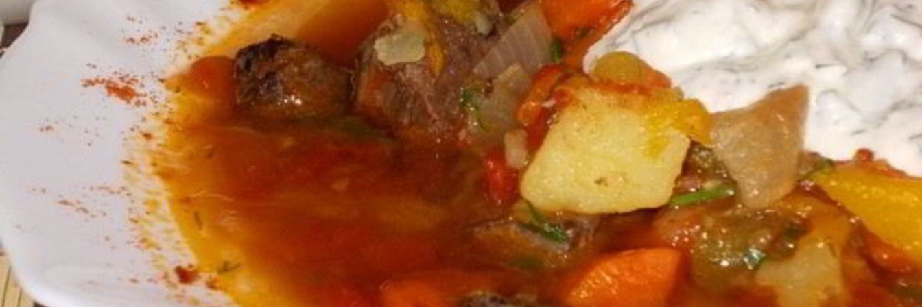 Гуляш из оленины