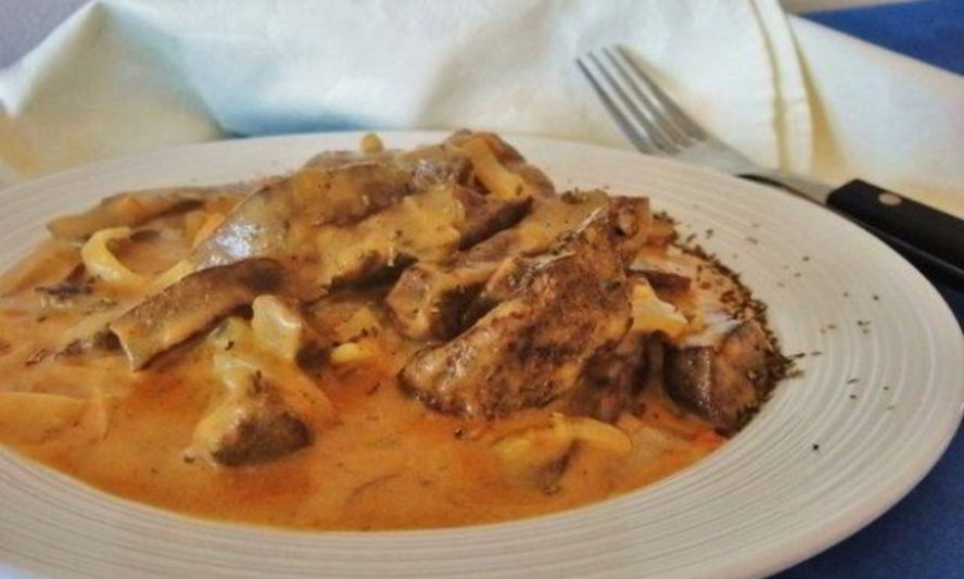 Рецепт гуляша из печени говяжьей