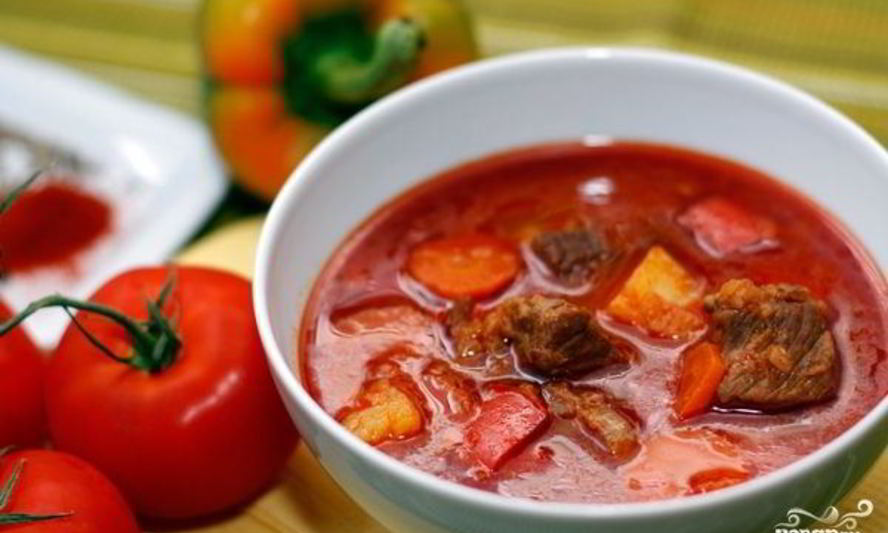 Рецепт вкусного гуляша из говядины