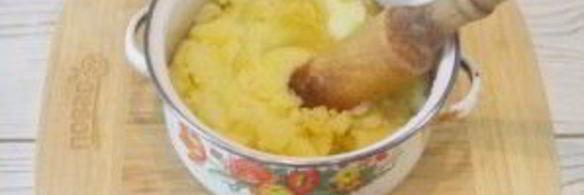 картофельное пюре с беконом и сыром