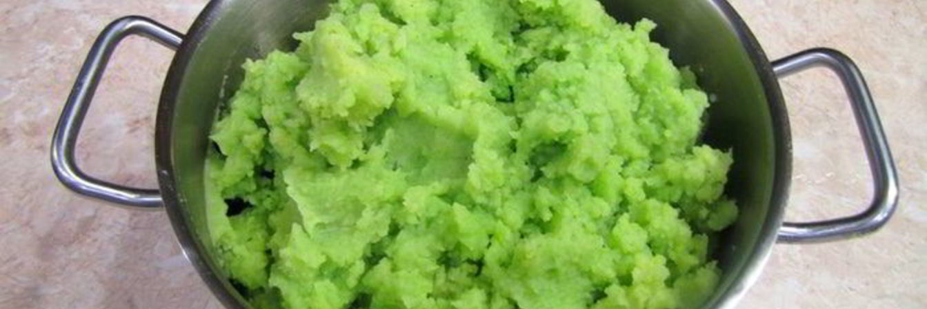 Картофельное пюре со шпинатом