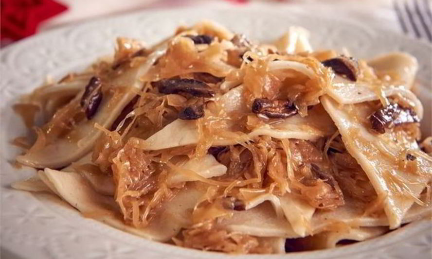 Рецепт клецек с квашеной капустой и грибами