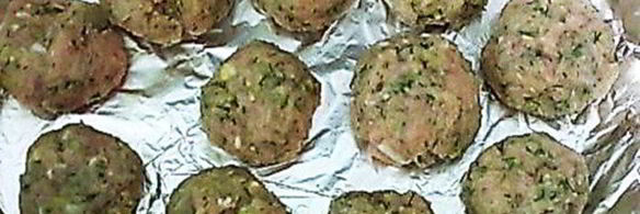 индюшиные котлеты с кабачком