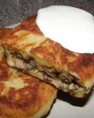 Картофельные котлеты с грибами