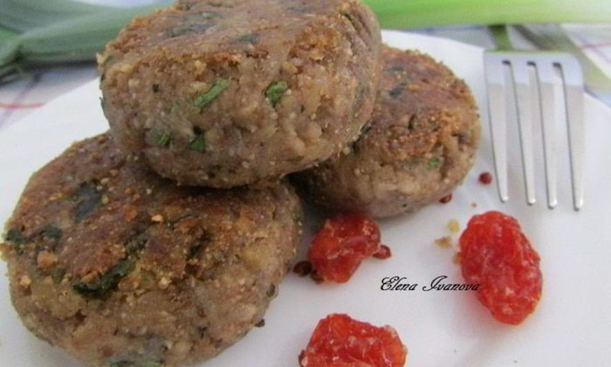 Рецепт котлет из печеного баклажана