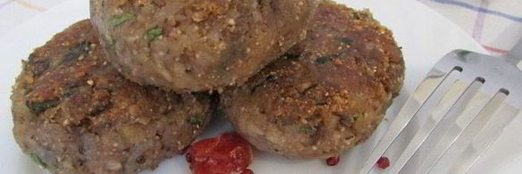 котлеты из печеного баклажана