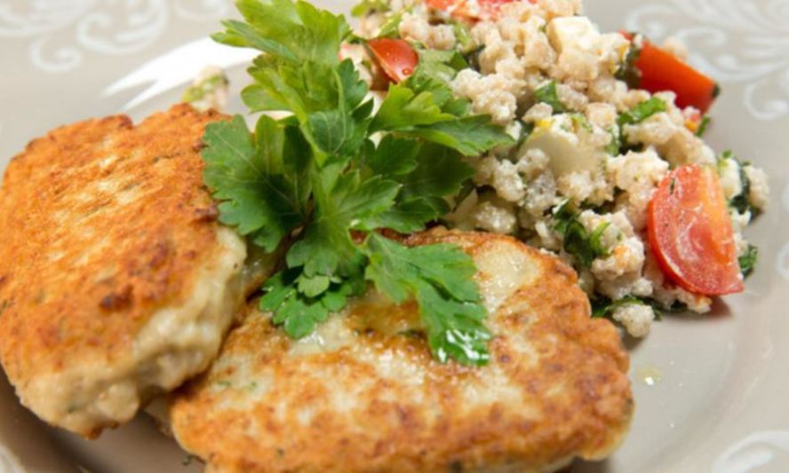 Рецепт котлет из перловки с овощным гарниром