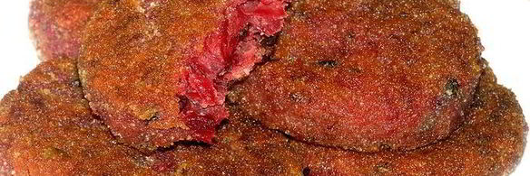 котлеты из свеклы с базиликом