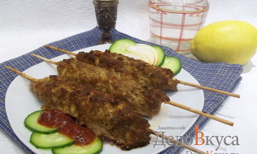 Рецепт котлет в духовке на шпажках