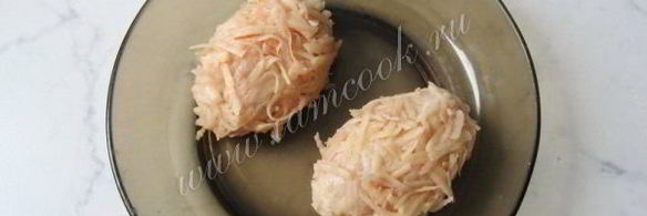 котлеты в картофельной стружке