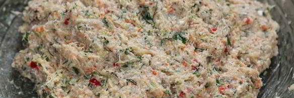 куриные котлетки с овощами и творогом