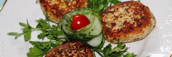 куриные котлетки с овощами и творогом