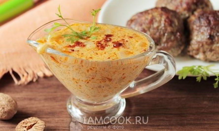 Рецепт луковой подливы для котлет