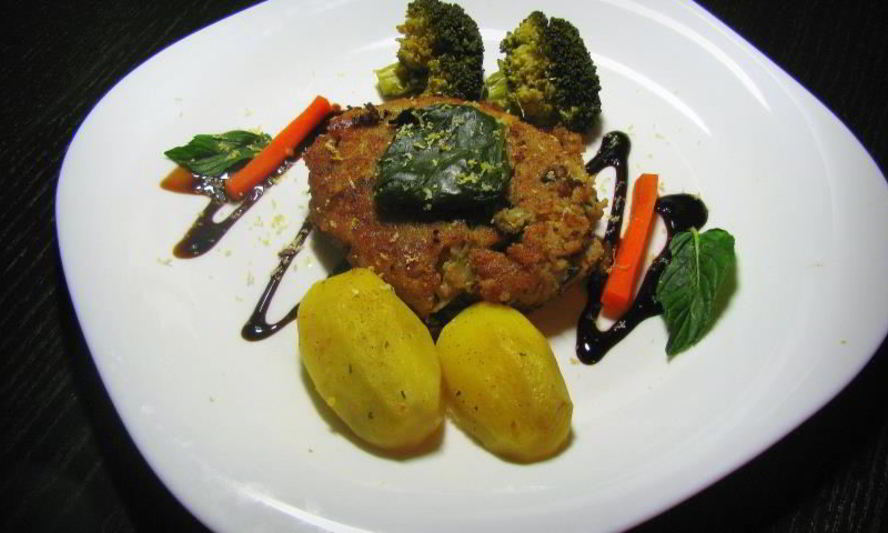 Рецепт рыбных котлет с овощами на пару