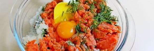 рыбные котлеты с укропом