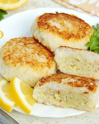 Рыбные котлеты в рисовом кляре