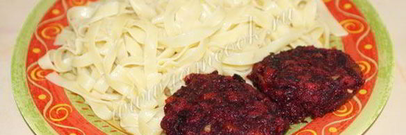 свекольные котлеты