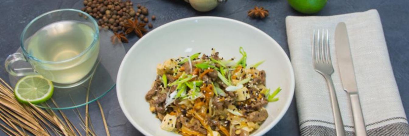 Лапша Пад Тай с говядиной