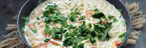 лапша удон с креветками