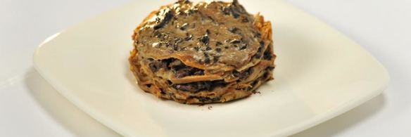 блинная лазанья с говяжьим легким