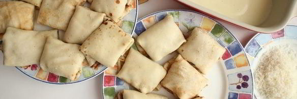 блинная лазанья с индейкой