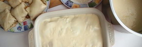 блинная лазанья с индейкой