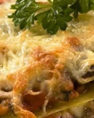 Грибная лазанья