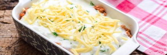 картофельная лазанья с фаршем