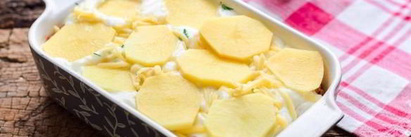 картофельная лазанья с фаршем