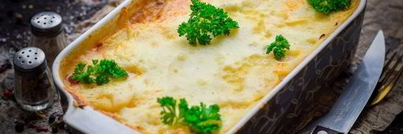 картофельная лазанья с фаршем