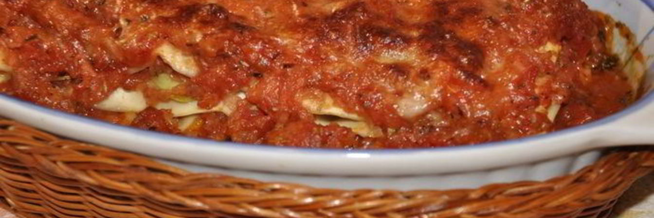 Лазанья нежная овощная