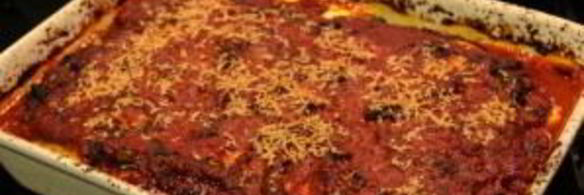 лазанья с баклажанами и грибами